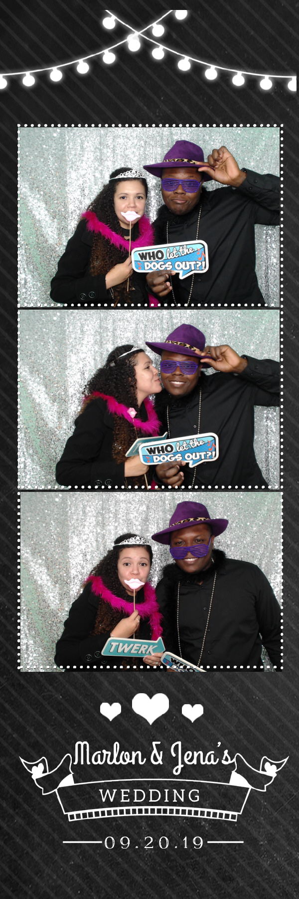 Jena and Marlon's Wedding | View more photos from the event at gallery.photoboothbillings.com/u/PhotoBoothBillings/Jena-and-Marlons-Wedding